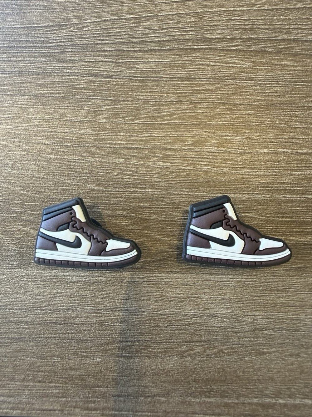 2 Retro Sneaker Shoe Charms High Top Accessories Fits Crocs Wristbands